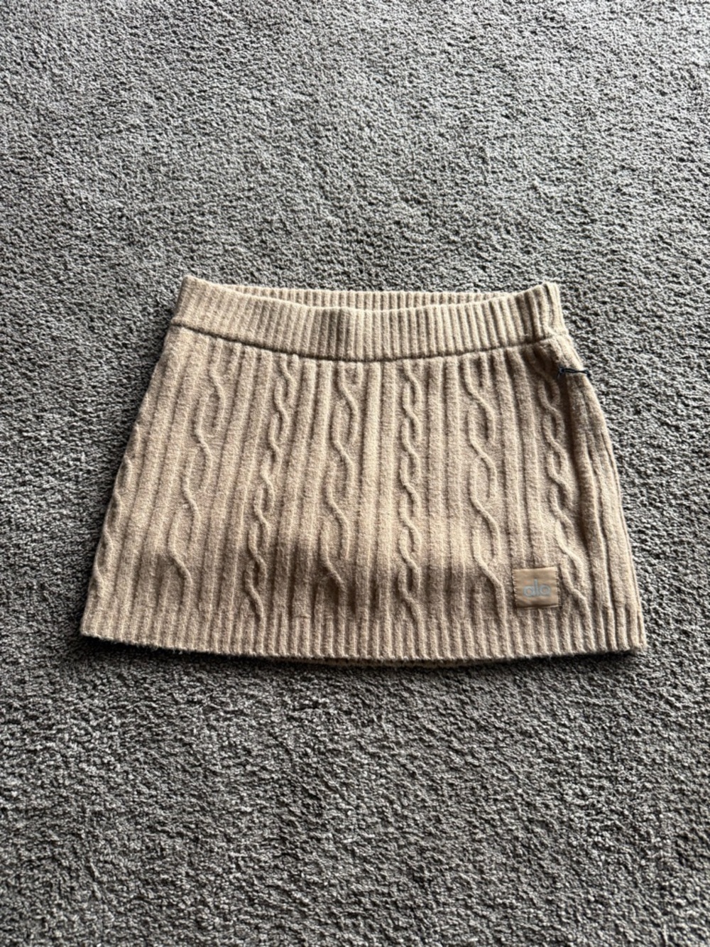 ALO Yoga Cable Knit Mini Skirt